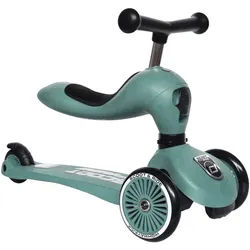 Scoot and Ride Laufrad/Kinderscooter 2in1 , Dunkelgrün , Metall, Kunststoff , 24x37x55 cm , unisex , höhenverstellbarer Lenker, weicher Sitz, Anti-Überschlag-Vorrichtung , Freizeit & Co, Gartenspielzeug, Scooter
