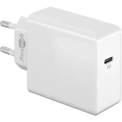 Goobay USB-CTM PD Schnellladegerät (65 W) weiß - Ladeadapter mit 1x USB-CTM-Anschluss (Power Delivery)