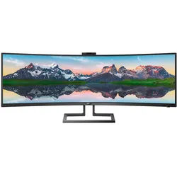 Philips 499P9H Office Monitor - Curved, DQHD, Höhenverstellung