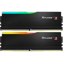 G.SKILL Ripjaws M5 RGB schwarz DIMM Kit 48GB, DDR5-5200, CL40-40-40-83, on-die ECC