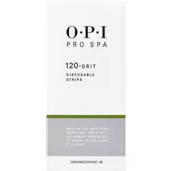OPI Sandblatt-Nagelfeile Disposable Grit Strips 80 Grit – 20 Stück, Packung, 80er Körnung, leicht austauschbar, Nachfüllstreifen grau