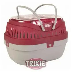 TRIXIE Tiertransportbox Trixie Transportbox Traveller Pico 30 × 21 × 23 cm grau|rot