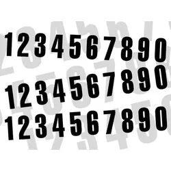 Blackbird Startnummer 1 13x7cm schwarz, schwarz