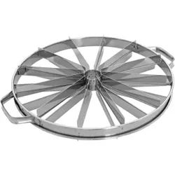 SCHNEIDER Tortenteiler, Doppelseitig, Ø 330 mm, Kuchenteiler aus Edelstahl mit zwei Handgriffen, Höhe: 53 mm, 12/14-teilig