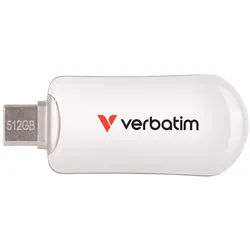 VERBATIM USB-C Stick Plectra 30231 USB 3.2 512GB weiß