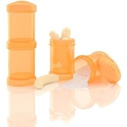 Twistshake Powderbox Milchpulver-portionierer Aufbewahrungsbox stapelbar Set 2 St orange