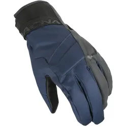 Macna Daunto RTX NightEye wasserdichte Motorrad Handschuhe, schwarz-blau, Größe XL für Männer