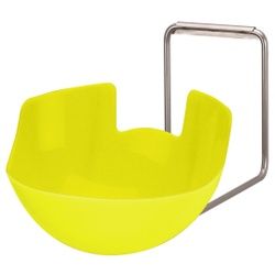 ingo-man® plus SH 5 IMP Schalenhalter, Kunststoff Auffangschale für abtropfendes Desinfektionsmittel-/Seife, 1 Stück, leuchtgelb, T/TLS