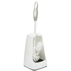flink & sauber WC-Garnitur »Premium« 2-teilig schwarz, 13.5x40.5 cm