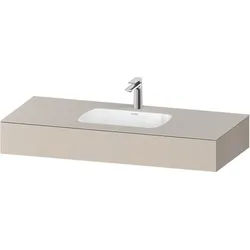 Duravit Qatego Einbauwaschtisch mit Konsole Taupe Matt 1200x550x170 mm - QA4692091910000 QA4692091910000