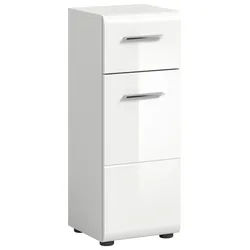 Unterschrank Ice ca. 30x80x30 cm Weiß hochgl.