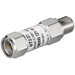 Goobay Mini Koaxialkabel-Verstärker 18 dB (DVB-T/SAT) - F-Stecker > F-Buchse