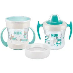 NUK Mini Cups Set Mint/Turquoise Tasse 3in1 6m+ Neutral 160 ml
