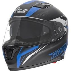 Germot GM 330 Dekor Helm, schwarz-blau, Größe XL für Männer