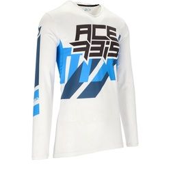 Acerbis X-Flex Three Motocross Jersey, weiss-blau, Größe XL für Männer