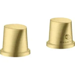 hansgrohe Fertigset Axor Starck Organic 2-L-BW-Rand-Arm., m Thermostat, brush. brass