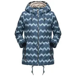 Ragwear Winterjacke Zuzka Forest mit kuscheligem Teddy-Futter blau L (40)