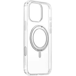 Magnetic Case with Stand SkyRing 360° for iPhone 16 Pro - Transparent