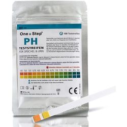 100 One+Step pH Teststreifen für Urin UND Speichel - Selbsttest zur Ermittlung des ph Werts St