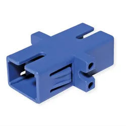ROLINE LWL-Adapter SC Simplex, Single-Mode Glasfaserkabel, Z blau