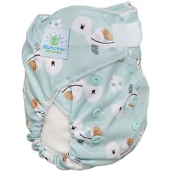 Blümchen Pocketwindel mit Bambusfutter Klett Cozy Schildkr√∂te 1 St