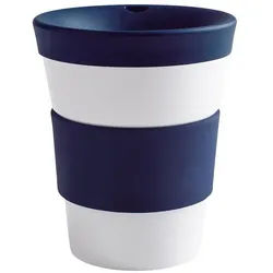 KAHLA Coffee-to-go-Becher Cupit Becher + Trinkdeckel, 1-tlg., Porzellan, Made in Germany blau