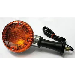 HIGHSIDER Smart OEM-Style Kawasaki Glühbirne Blinker Körper Chrom / Linse Orange (1 Stück), Vorne & Hinten, gelb