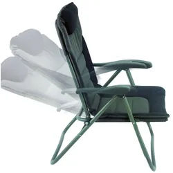 Behr Angelstuhl Angelstuhl Anglerstuhl Campingstuhl Trendex Comfort, Comfort mit verstellbarer Lehne grün