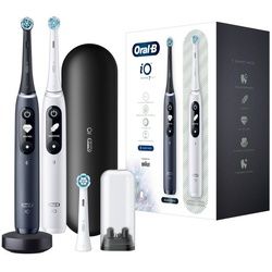 Oral-B Elektrische Zahnbürste iO Series 7 Duo - Elektrische Zahnbürste - white alabaster/black onyx schwarz