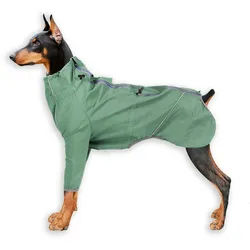 Monkimau Tierjacke Regenmantel Hund in grün - M grün M