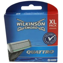 Wilkinson Rasierklingen Sword Quattro 6er Klinge Rasierklingen 6 Stück