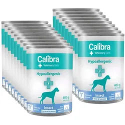 Calibra Veterinary Diets Hundefutter Hypoallergenic Insect & Salmon 18x400g