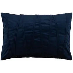 Novel Kissenhülle , Dunkelblau , Textil , 40x60 cm , bügelleicht , Heimtextilien, Bezüge, Kissenbezüge