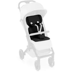 ABC Design Kinderwageneinlage , Schwarz , 27x6.5x31.5 cm , EN 1888 , pflegeleicht, Gurtschlitze, Vorderteil abnehmbar, schadstofffrei, atmungsaktiv , Baby on Tour, Kinderwagen, Kinderwagenzubehör, Sonstiges Kinderwagenzubehör