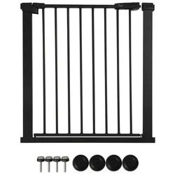 Zayno Türschutzgitter 76 bis 83 cm Schwarz inkl. Türrahmenschonern (Set, 5 St., Inklusive 4 Türrahmenschonern), auch als Treppenschutzgitter verwendbar schwarz