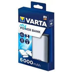 Varta Powerbank 6000mAh mit beschreibbarer Oberfläche inklusive Stift und Schablone