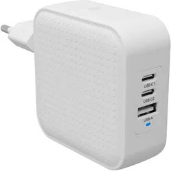 HyperDrive Hyper® HyperJuice® 70W USB-C GaN Travel Charger 3C+1A - White HyperJuice® 70W USB-C GaN Travel Charger 3C+1A - White
