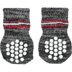 TRIXIE Hundesocken, Anti-Rutsch, XS–S, grau