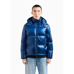 Armani Exchange für Herren. 8NZB70ZNYNZ15DS Blauer Federmantel (L), Lässig, Polyamid, Langarm