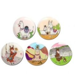 ergobag Kletties Set matt, 5-teilig Lamas