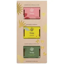 The-Handmade-Soap Handpflege Feste-HandseifeGeschenkset Seifenstücke Seife Lemongras 100 g + Seife Lavendel 100 g + Seife Koriandersamen 100 g 100 g