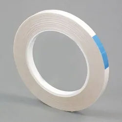 Doppelseitiges PET-Klebeband, eine Seite schwach haftend, TSAM05 9 mm, PET|Papier, transparent