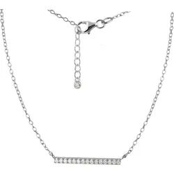 SilberDream Silberkette GSK4901WX SilberDream Zirkonia Halskette Schmuck (Halskette), Halsketten (Glamour) ca. 45cm, 925 Sterling Silber, Farbe: silber silberfarben ca. 45cm