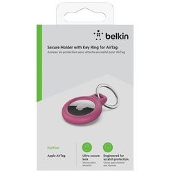 Secure Holder with Keyring - Pink