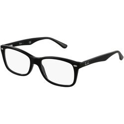 Ray-Ban RB5228 Unisex-Brille inkl. Gläser Vollrand Eckig Kunststoff-Gestell, Schwarz