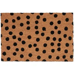 Relaxdays FUßMATTE , Multicolor , Textil, Kunststoff , Gepunktet , Rechteckig , 60x40 cm , rutschfest , Teppiche und Böden, Schmutzfangmatten, Fußmatten