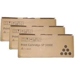 Ricoh Sp 3200E Print Cartridge Black Pack Of 3