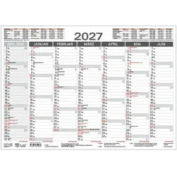 Korsch Verlag Wandkalender Tafelkalender A4 "Stabil" 2027