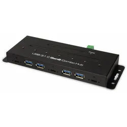 LOGILINK USB3.1 Industrie-Hub UA0319, 7-port, 3x USB-C/4x USB-A