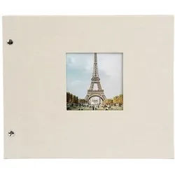 goldbuch Schraubalbum Bella Vista 30x25 40 schwarze Seiten Sandgrau